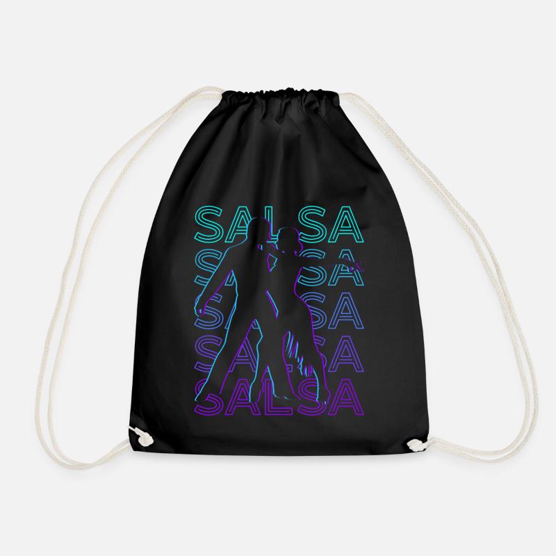 Salsa tanzen Salsa tanzen Salsa Tänzer Retro - Turnbeutel - Schwarz