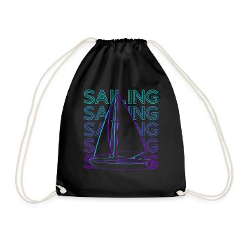 Voile Rétro - Sac de sport léger - noir - Devant