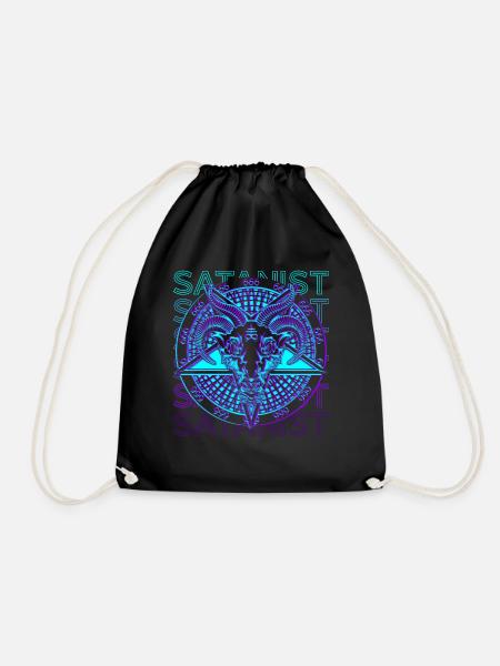 Satanist Satan Baphomet Okkultismus Kult Heidnisch - Turnbeutel - Schwarz