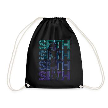 Seth Christliches Christentum Sohn von Adam Retro - Turnbeutel - Schwarz - Vorne