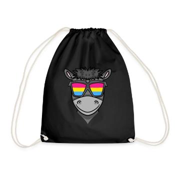 Donkey - Drawstring Bag - black - Front