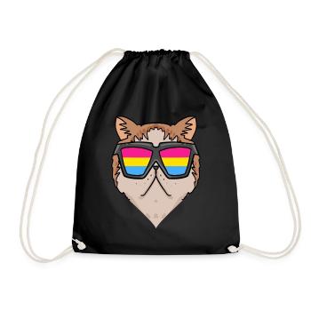 Pansexuell Exotische Kurzhaarkatze - Katze - Turnbeutel - Schwarz - Vorne