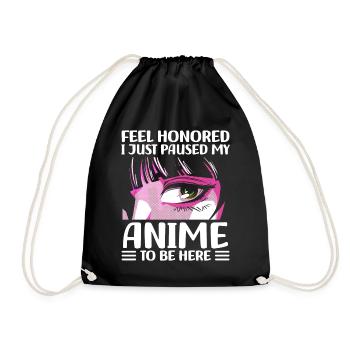 Je viens de mettre en pause mon anime pour arriver ici - Sac de sport léger - noir - Devant