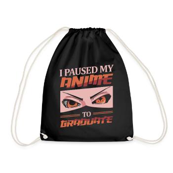 J’ai mis en pause mon anime pour obtenir mon diplôme | Anime Lover | - Sac de sport léger - noir - Devant