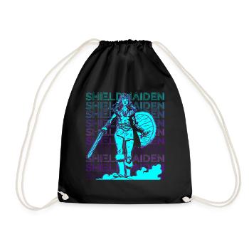 Shieldmaiden Shieldmaid Viking Nordic Mytholo - Sac de sport léger - noir - Devant
