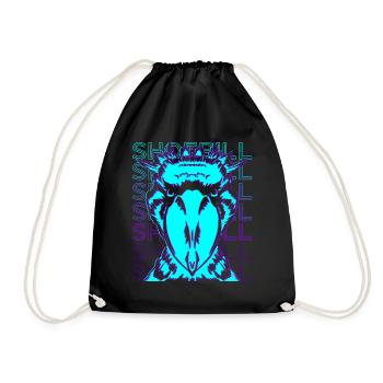 Shoebill Rétro - Sac de sport léger - noir - Devant