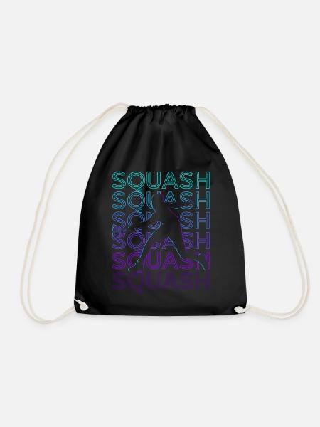 Joueur de squash rétro - Sac de sport léger - noir
