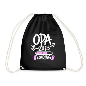 Opa 2023 loading - Turnbeutel - Schwarz - Vorne