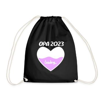 Opa 2023 loading - Turnbeutel - Schwarz - Vorne