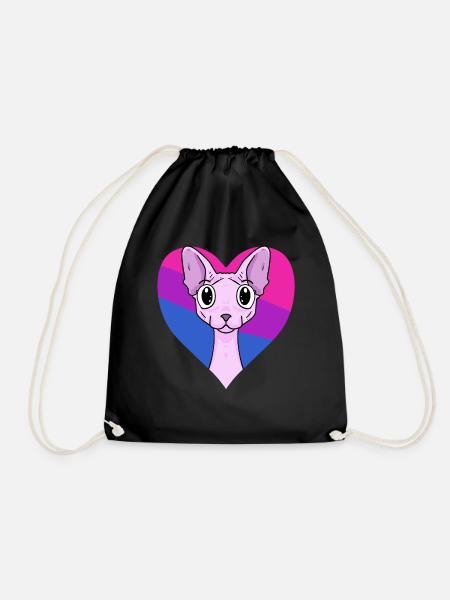 Cadeau bisexuel Sphynx Cat - Sac de sport léger - noir