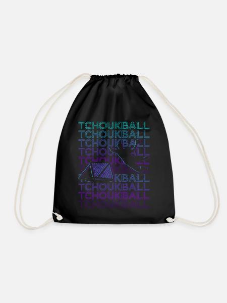 Tchoukball Spieler Retro - Turnbeutel - Schwarz