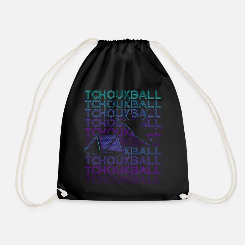 Tchoukball Spieler Retro - Turnbeutel - Schwarz