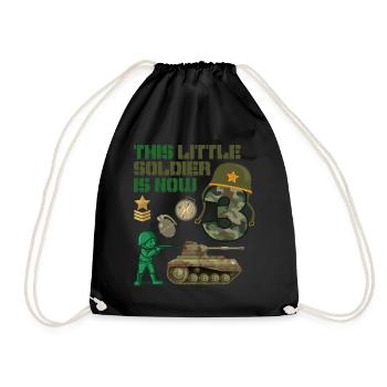 Ce petit soldat est maintenant 3 char de l’armée 3rd - Sac de sport léger - noir - Devant