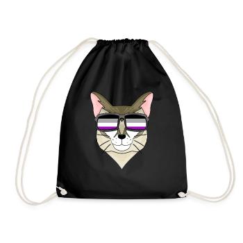 Asexuell Lgbt Singapura Katze Asexualität - Turnbeutel - Schwarz - Vorne