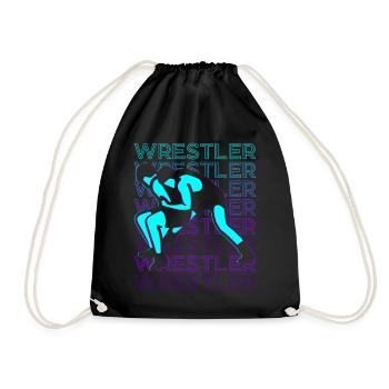 Ringer Wrestling Rétro - Sac de sport léger - noir - Devant