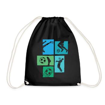 Football, Club d’équipe sportive, Équipe - Sac de sport léger - noir - Devant