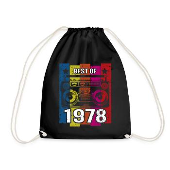 Best Of 1978 Stereo Radio Kassettenspieler - Turnbeutel - Schwarz - Vorne
