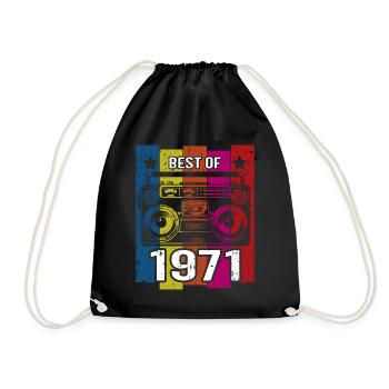 Best Of 1971 Stereo Radio Kassettenspieler - Turnbeutel - Schwarz - Vorne