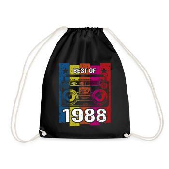 Best Of 1988 Stereo Radio Kassettenspieler - Turnbeutel - Schwarz - Vorne