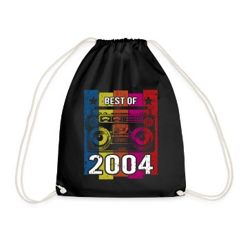 Best Of 2004 Stereo Radio Cassette Player - Drawstring Bag - black - Front