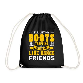 Danseuse en ligne Western Boots Cowboy Western Ta - Sac de sport léger - noir - Devant