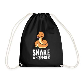 Snake Whisperer Drôle d’amant de serpent - Sac de sport léger - noir - Devant