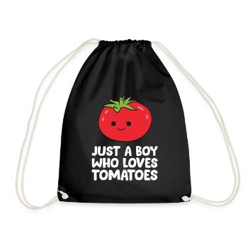 Juste un garçon qui aime les tomates - Sac de sport léger - noir - Devant