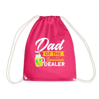 Lemon Juice Lemon Juice Lemonade - Drawstring Bag - fuchsia - Front