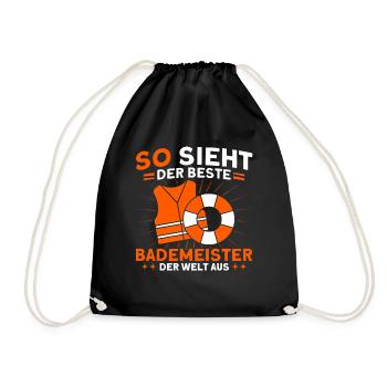Sauveteur Piscine Sauveteur Sauveteur Sauveteur - Sac de sport léger - noir - Devant
