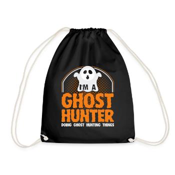 Ghost Hunters Ghosts Paranormal Investigation - Drawstring Bag - black - Front