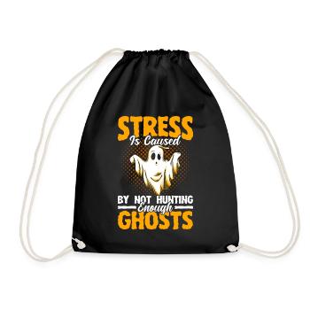 Ghost Hunters Ghosts Paranormal Investigation - Drawstring Bag - black - Front