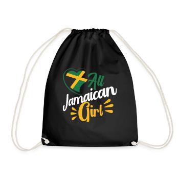 Jamaïque Jamaican Pride Drapeau jamaïcain - Sac de sport léger - noir - Devant