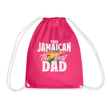 Jamaïque Jamaican Pride Drapeau jamaïcain - Sac de sport léger - fuchsia - Devant