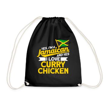Jamaïque Jamaican Pride Drapeau jamaïcain - Sac de sport léger - noir - Devant