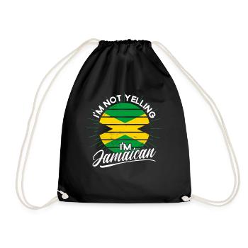 Jamaica Jamaican Pride Jamaican Flag - Drawstring Bag - black - Front