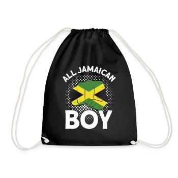 Jamaica Jamaican Pride Jamaican Flag - Drawstring Bag - black - Front