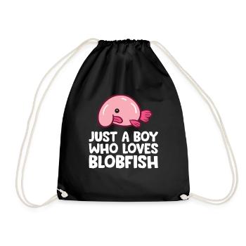 Nur ein Junge, der Blobfisch liebt - Turnbeutel - Schwarz - Vorne