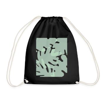 Feuilles esthétiques pastel danoises - Sac de sport léger - noir - Devant