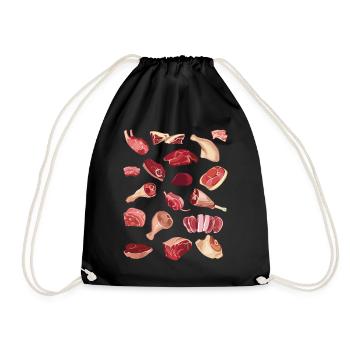 Meatcore Aesthetic Meat Collection - Sac de sport léger - noir - Devant