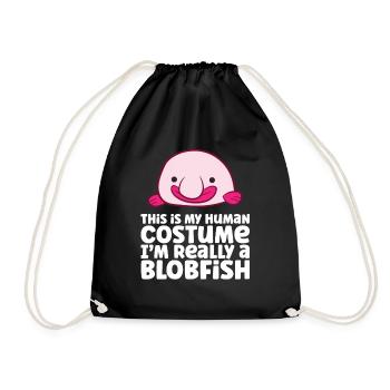 C’est mon costume humain, je suis vraiment un blobfish - Sac de sport léger - noir - Devant