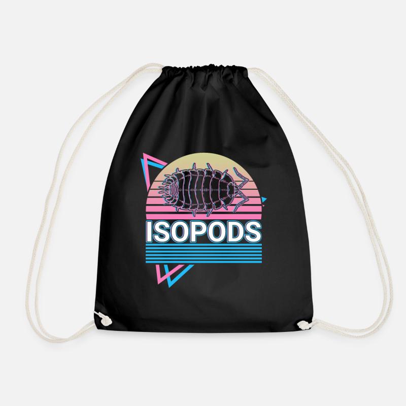 Isopods Retro - Turnbeutel - Schwarz