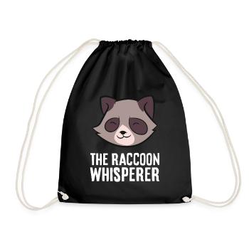 Le chuchoteur de raton laveur Cher raton laveur - Sac de sport léger - noir - Devant