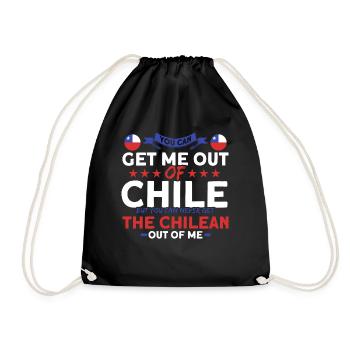 Chilean from me Chile Souvenir - Drawstring Bag - black - Front