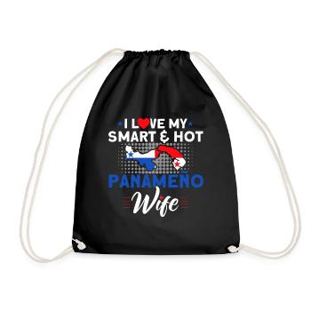 Hot Panameno Femme Panama Souvenir - Sac de sport léger - noir - Devant