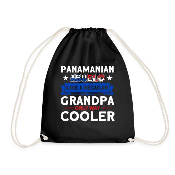 Panamanian Abuelo Grandpa Panama Souvenir - Drawstring Bag - black - Front
