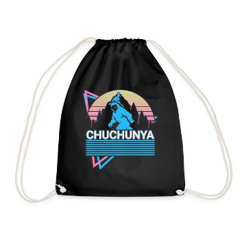 Chuchunya Kryptide Kryptozoologie Retro - Turnbeutel - Schwarz - Vorne