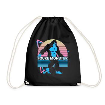 Fouke Monster Cryptozoologie Rétro - Sac de sport léger - noir - Devant