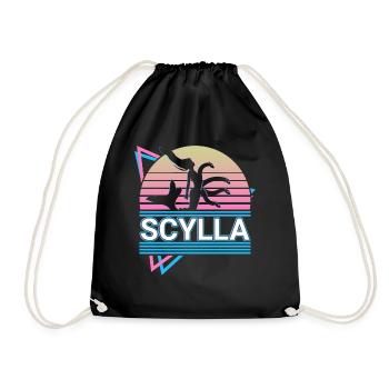 Scylla Skylla Altgriechische Mythologie Retro - Turnbeutel - Schwarz - Vorne