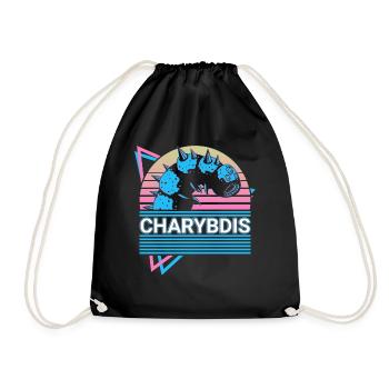 Charybdis Griechische Mythologie Altes Seeungeheue - Turnbeutel - Schwarz - Vorne