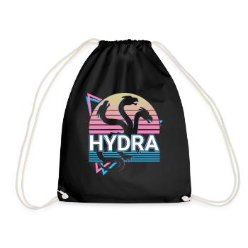 Hydra Ancient Greek Mythology Retro - Drawstring Bag - black - Front